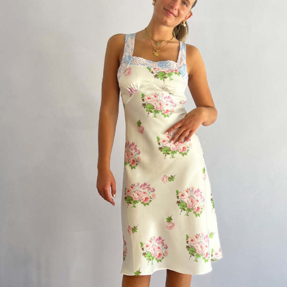 Manoush Blossom Strap Dress (Size 2) in Vintage Floral Print